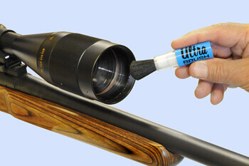 Cleaning a rifle scope